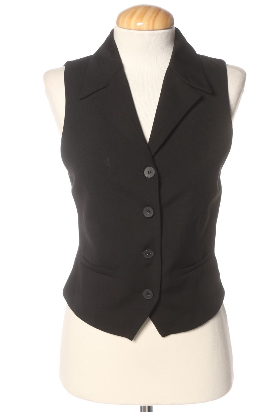Boléro sans manches Zara de la taille XS, de couleur noir