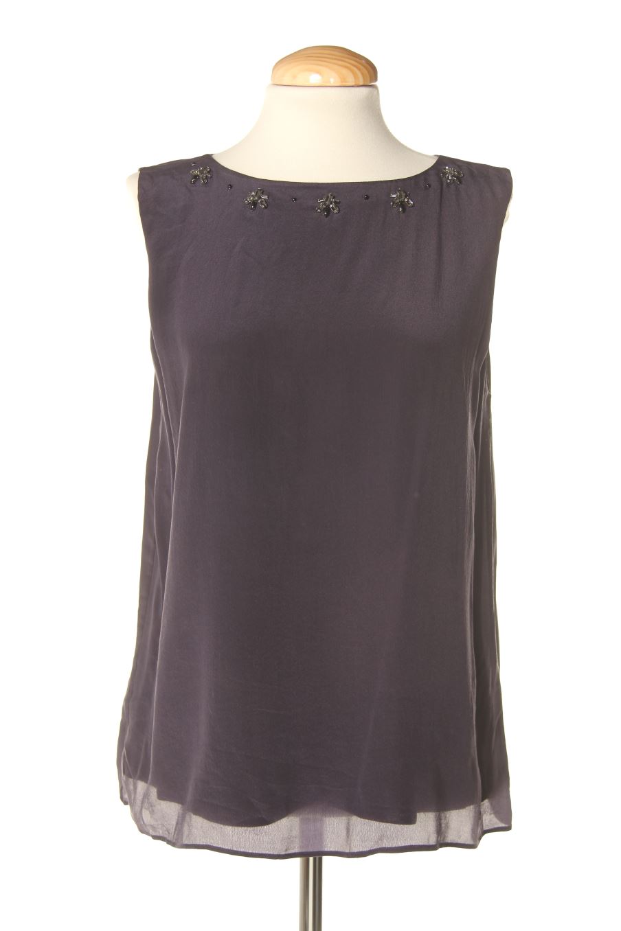 Top de Massimo Dutti de la talla M, de color azul marino