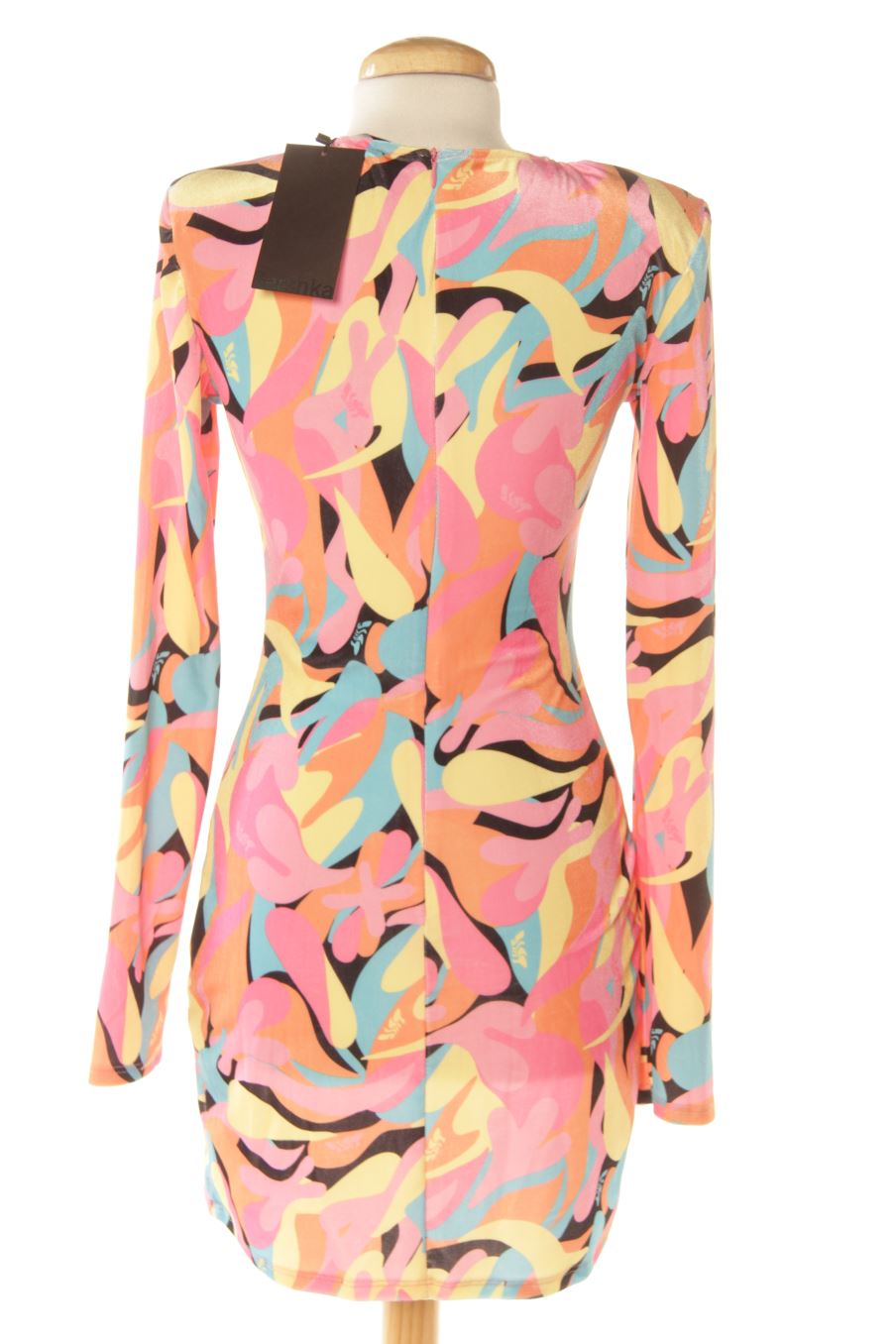 Robe casual Bershka de la taille M, de couleur imprimés