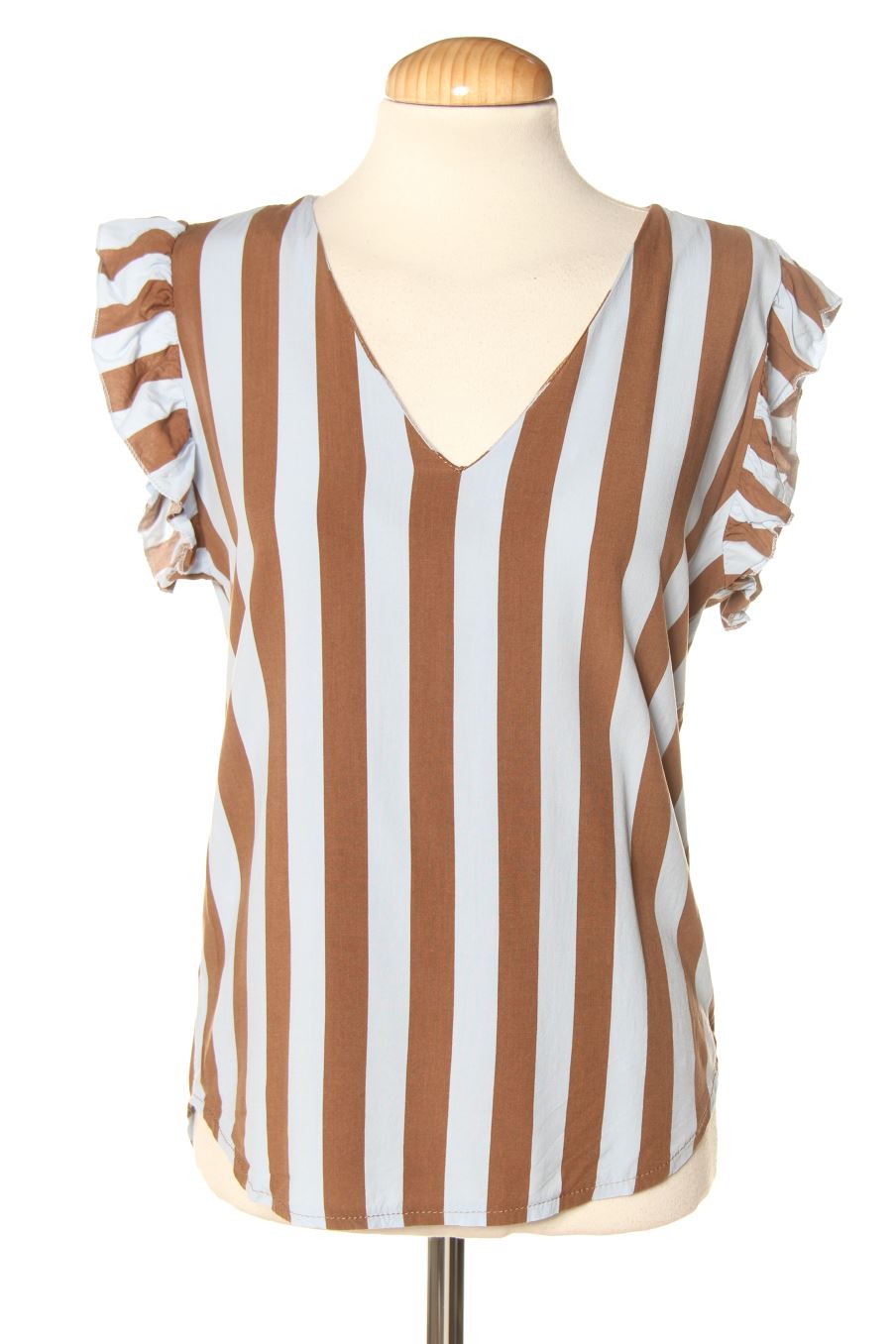 Blouse à manches courtes Made in italy de la taille S, de couleur rayures
