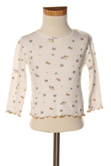 T-shirt manches longues 2 ans Bonnet a Pompon