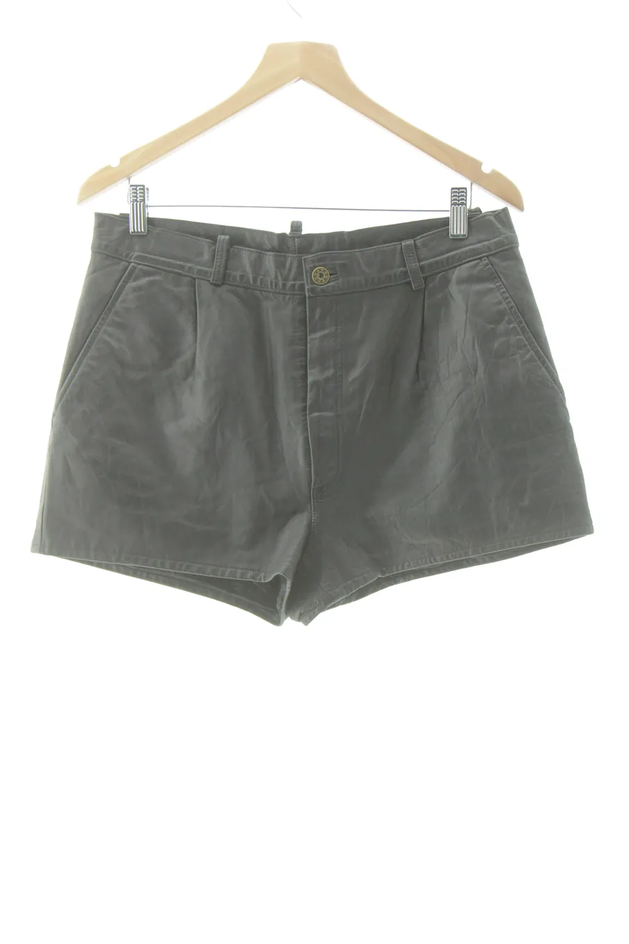 Shorts Blue rinse de la taille 42, de couleur noir de cuir et daim