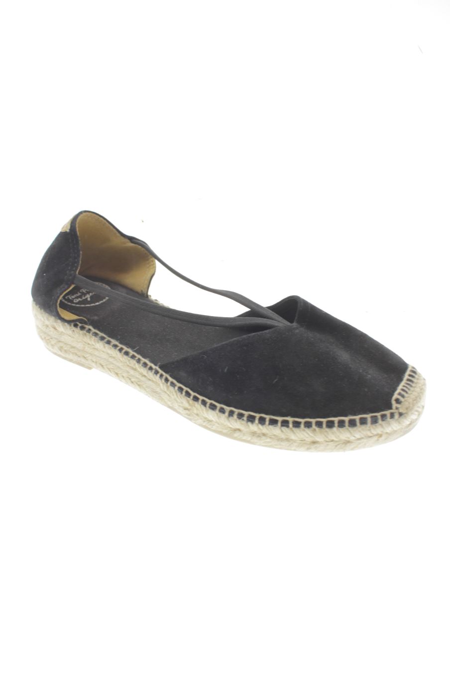 Sandalias planas de Toni Pons de la talla 43, de color negro de