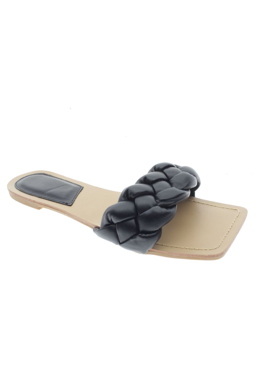 Sandalias planas de Buonarotti de la talla 38, de color negro de