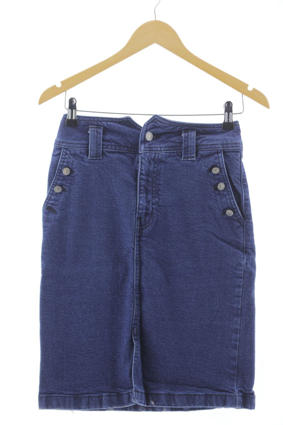 Falda de Promod de la talla 34, de color azul de ropa vaquera