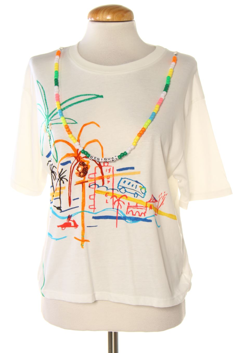 T-shirt Desigual de la taille M, de couleur imprimés