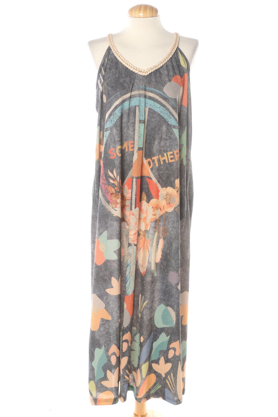 Vestido casual de Made in italy de la talla XL, de color estampado