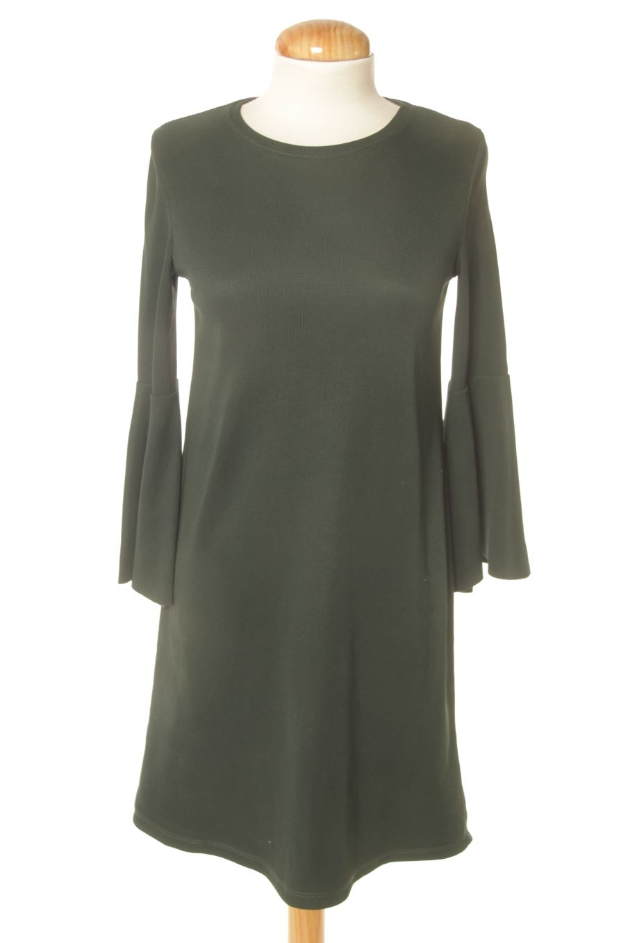 Vestido casual de Bershka de la talla XS, de color verde
