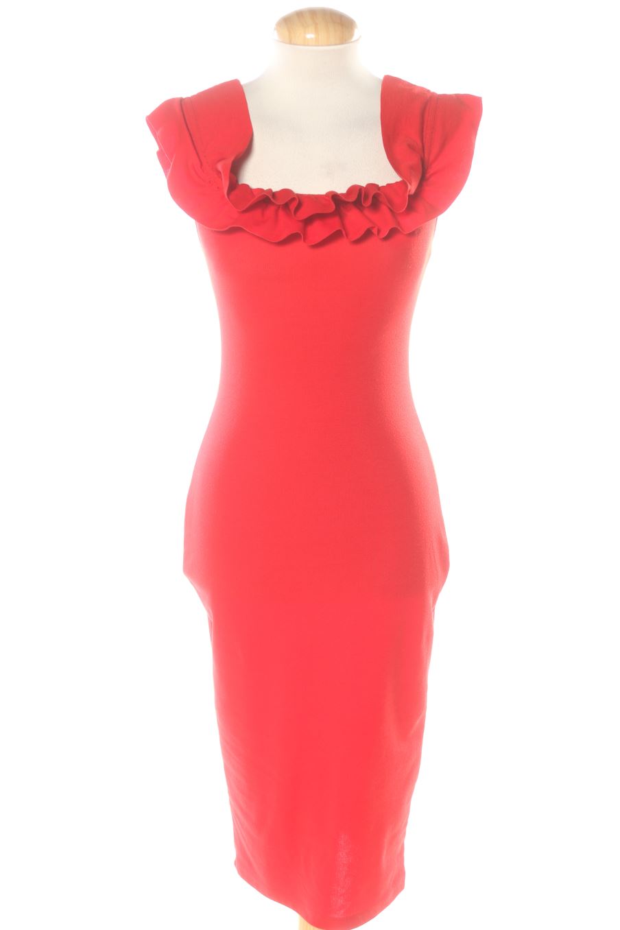 Einfaches Kleid von ZARA TRAFALUC Größe S, Farbe Rot, für