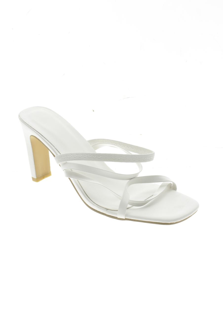 Sandalias tacon de PERCENTIL de la talla 39, de color blanco de