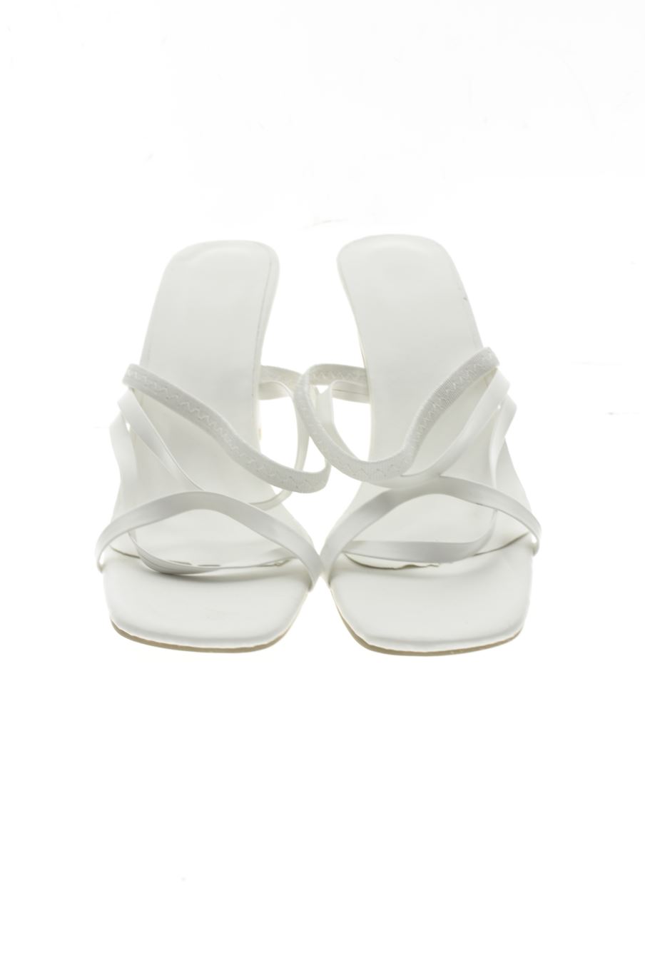 Sandalias tacon de PERCENTIL de la talla 39, de color blanco de