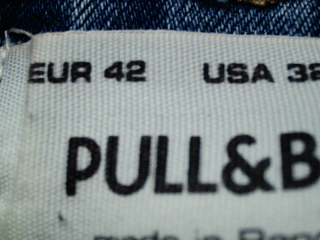 Vaquero de Pull & Bear de la talla 42