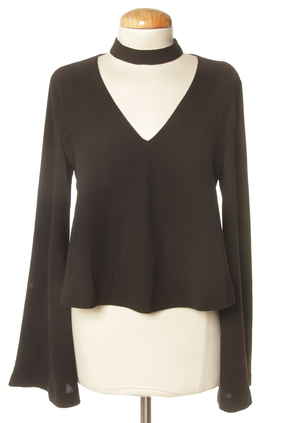 Langärmelige Bluse von trf (ZARA) Größe XS, Farbe Schwarz, für