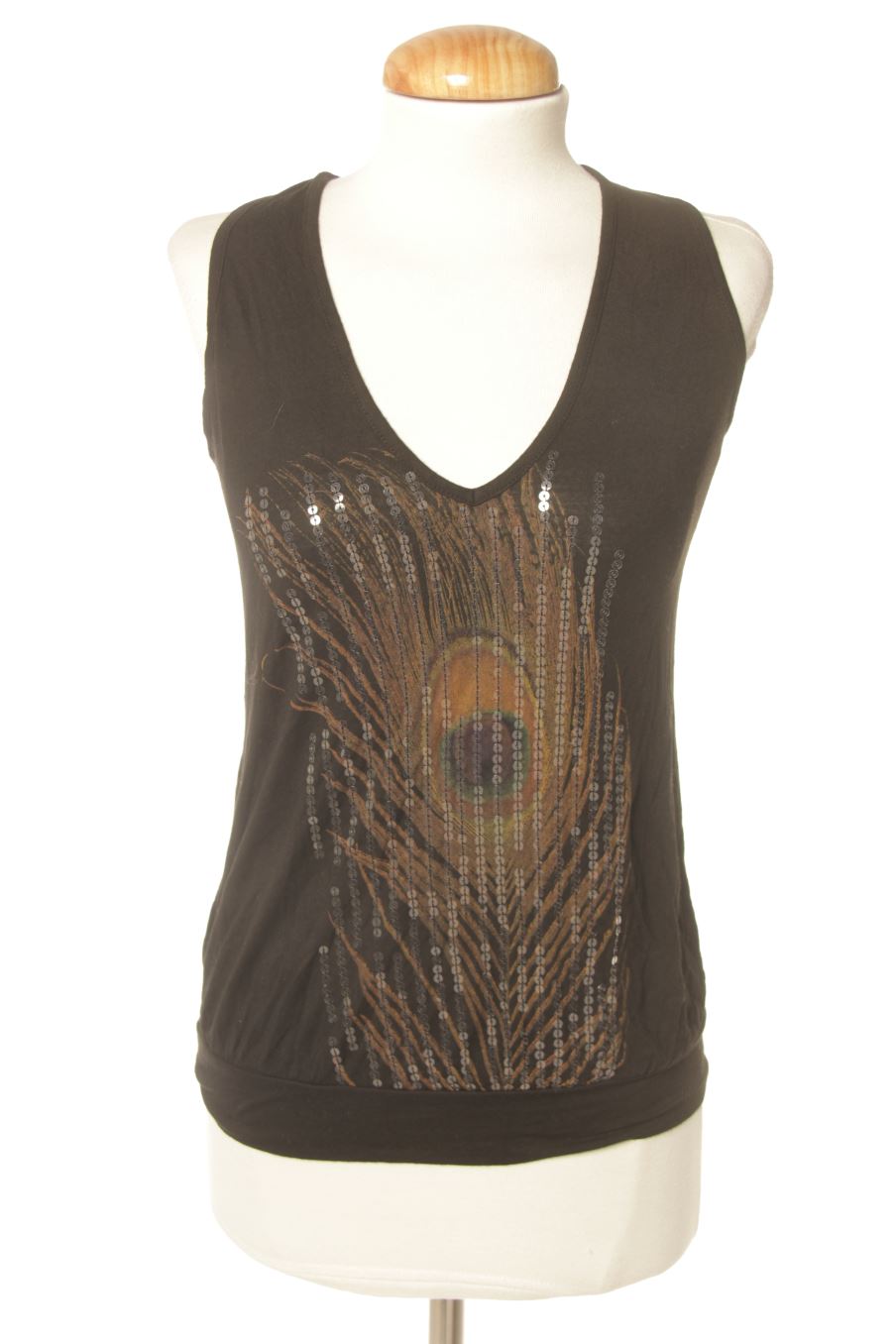 Top Mango de la taille S, de couleur noir