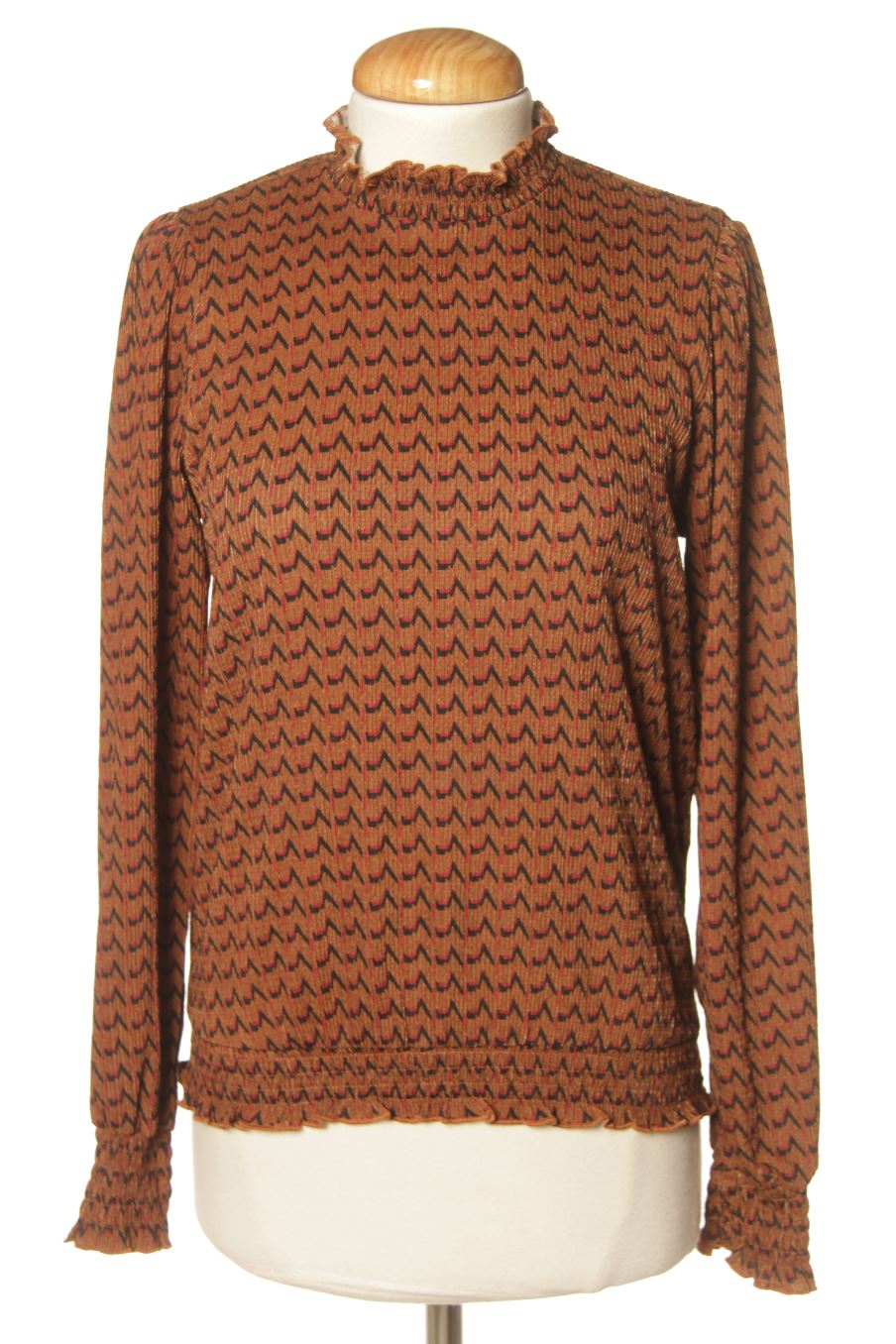 Blouse à manches longues Naf Naf de la taille XS, de couleur imprimés