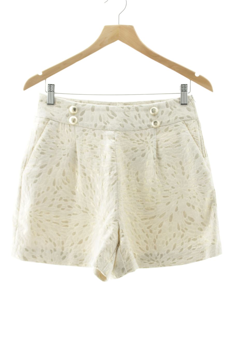 Pantaloni corti de Naf Naf de la talla 38, de color dorato