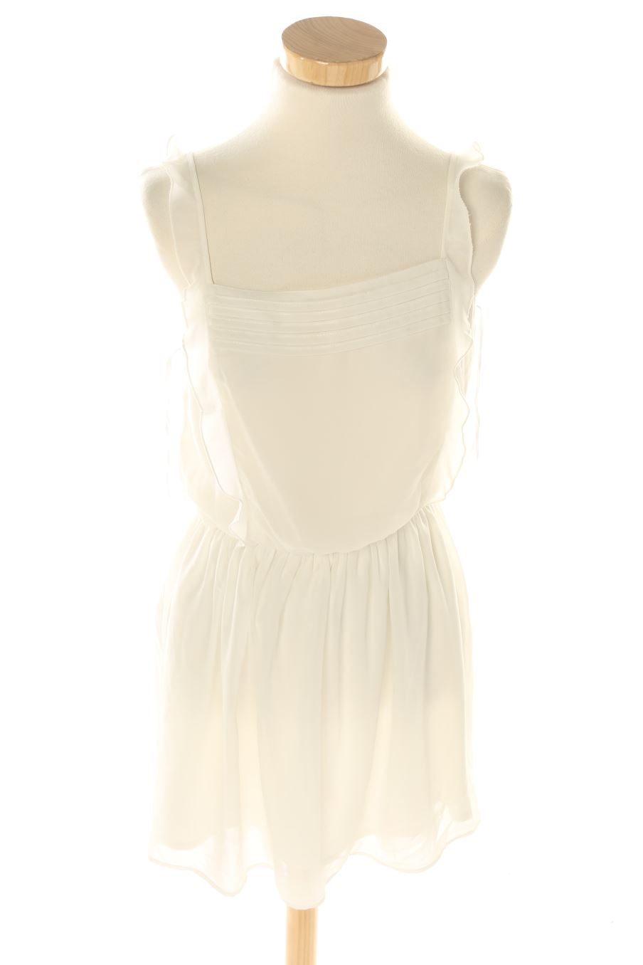 Robe casual Trafaluc de la taille S, de couleur blanc