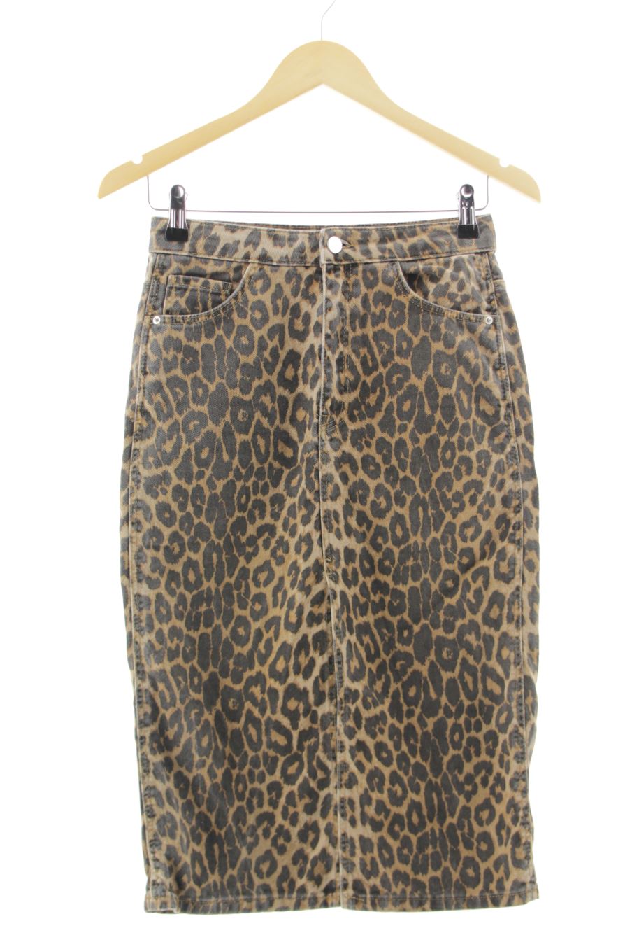 Faldas de Trf (ZARA) de la talla XS, de color animal print de ropa vaquera