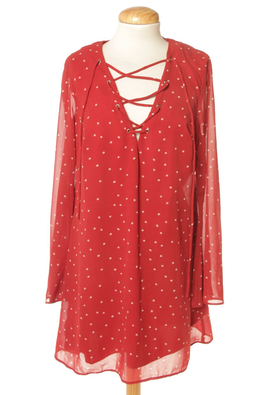 Robe casual ASOS de la taille 38, de couleur rouge