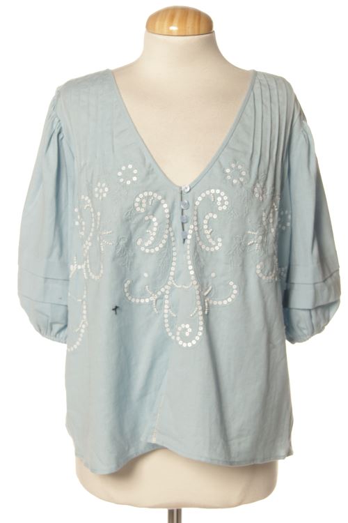 Blusa a maniche corte