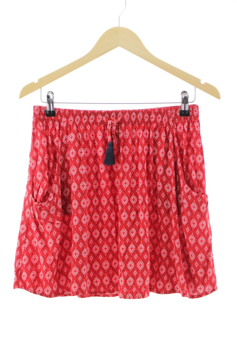 Jupe Stradivarius de la taille M, de couleur rouge