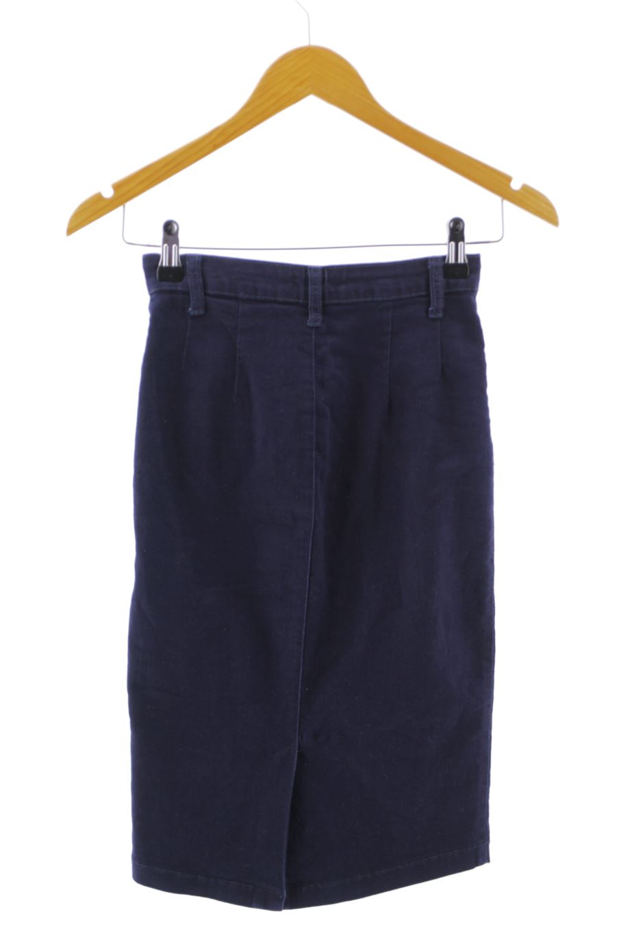 Jupe Stradivarius de la taille 32, de couleur bleu marine