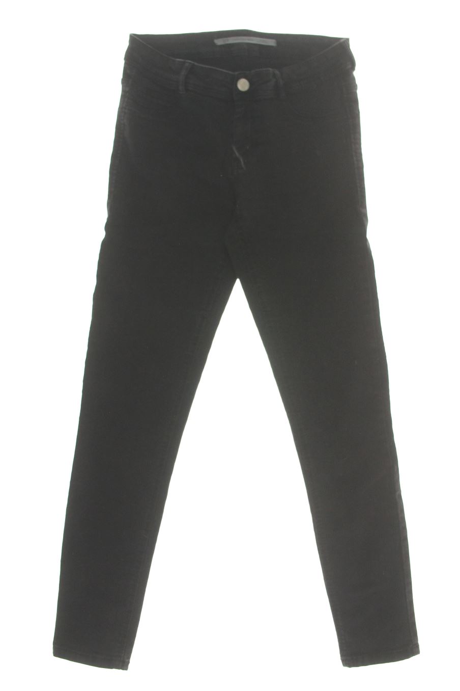 Vaqueros de Zara de la talla 38, de color negro de ropa vaquera