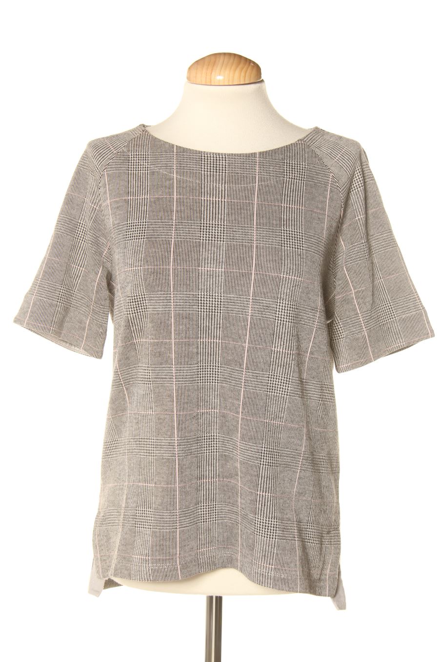 Blusa de manga corta de CARTOON de la talla 38, de color cuadros