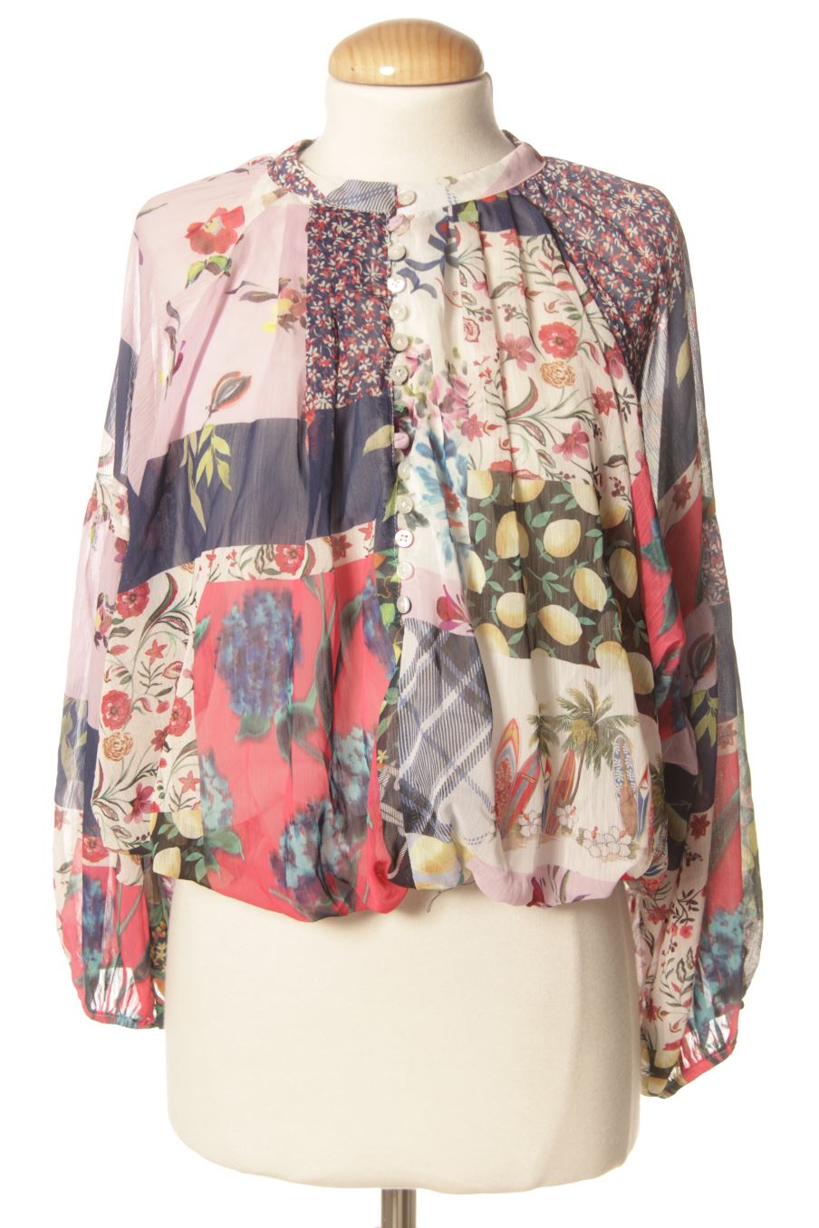 Blouse à manches longues Desigual de la taille M, de couleur imprimés