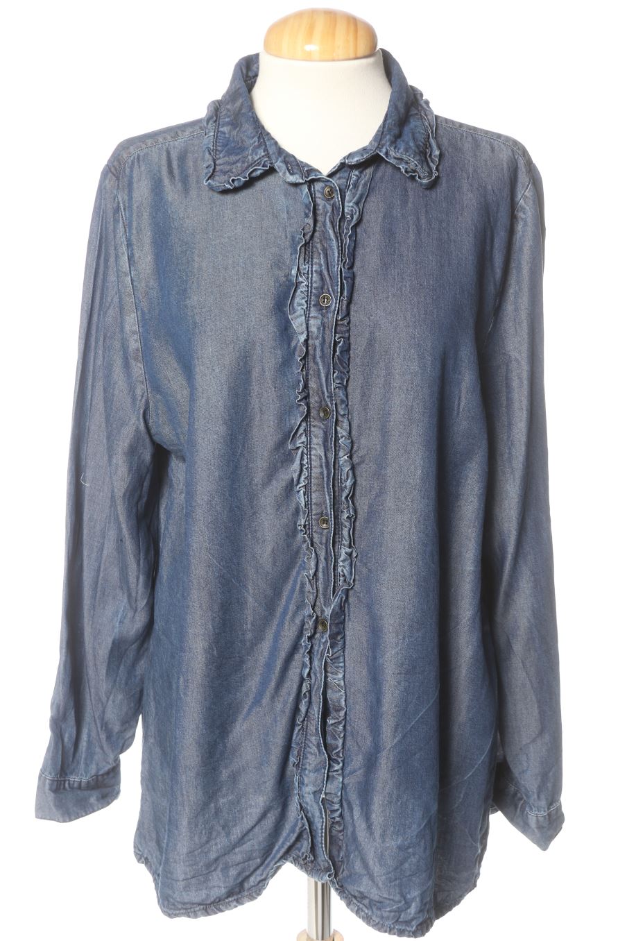 Chemise Amitié de la taille XL, de couleur bleu de denim