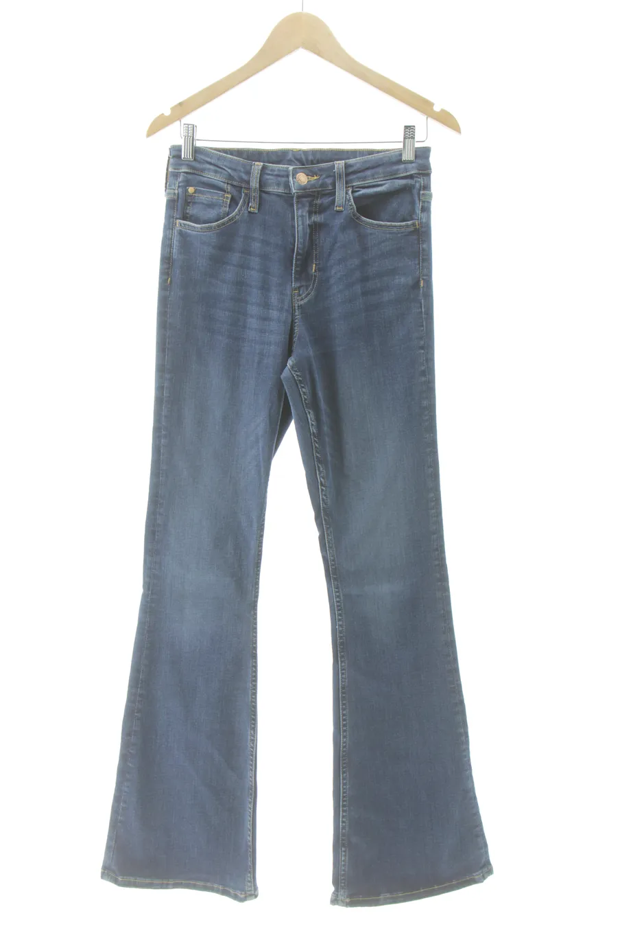 Jeans H&M de la taille 38, de couleur bleu marine de denim