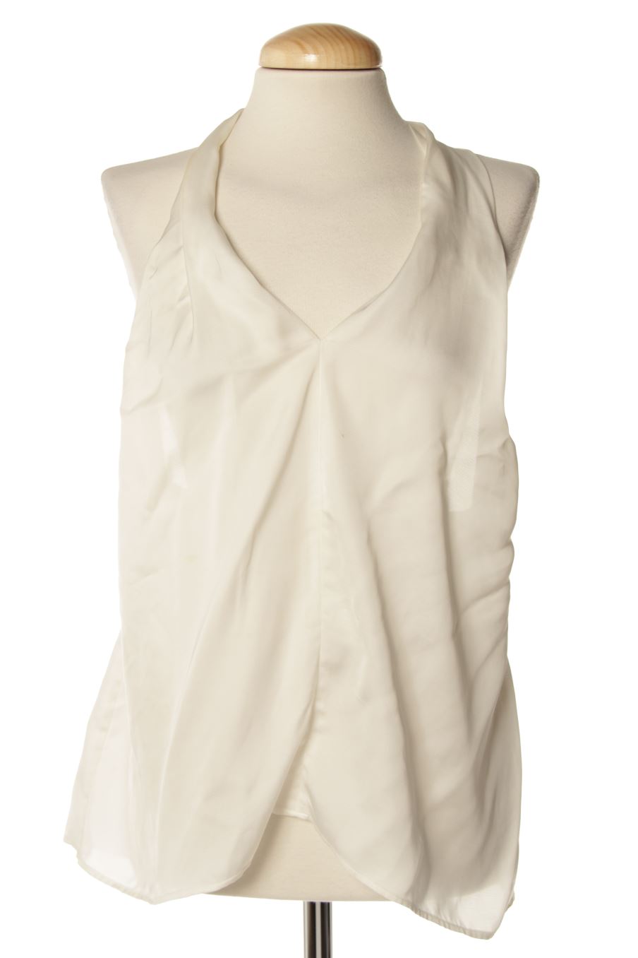 Top de Uterqüe de la talla M, de color blanco