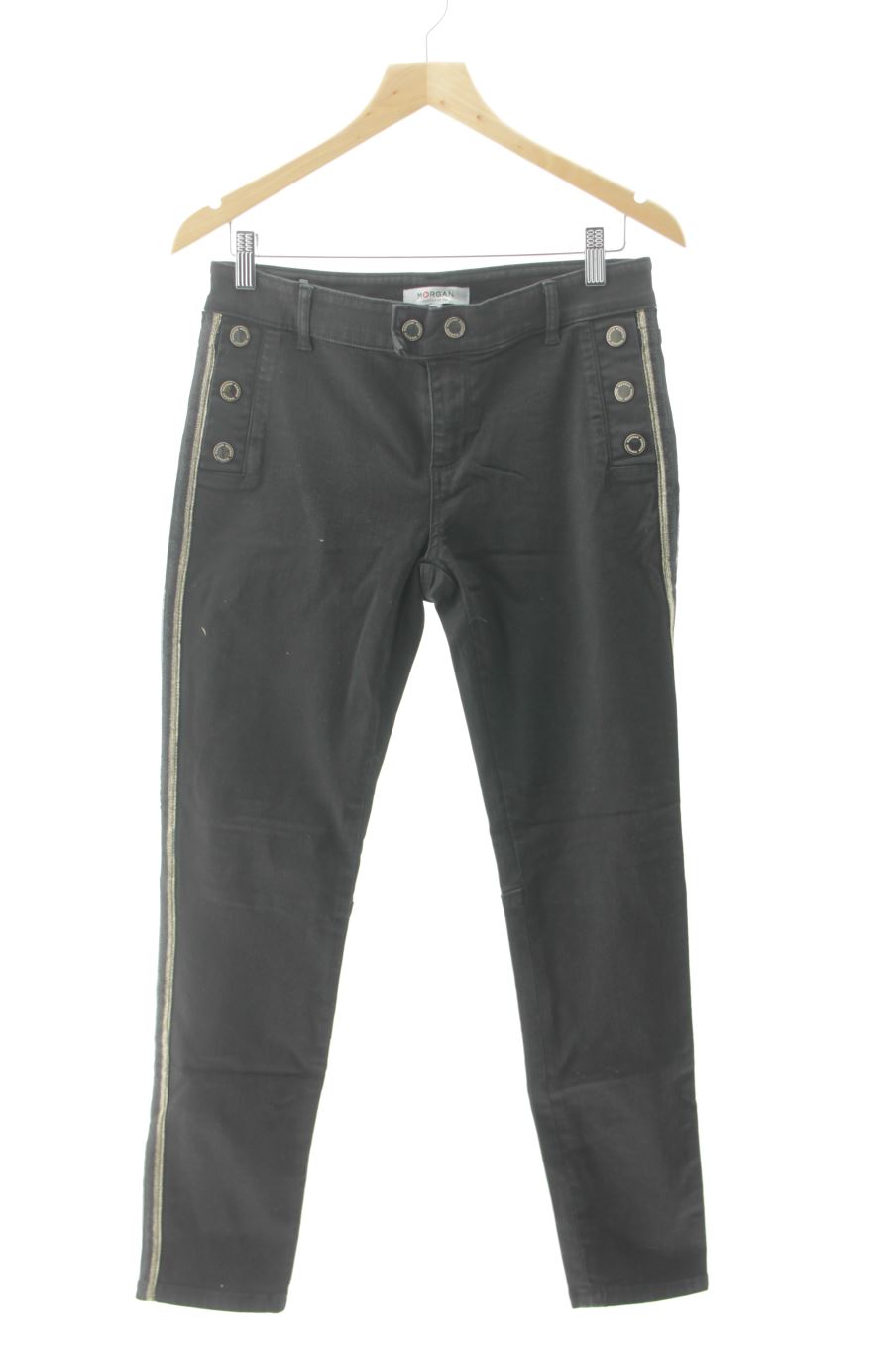 Jeans Morgan de toi de la taille 40, de couleur noir de denim