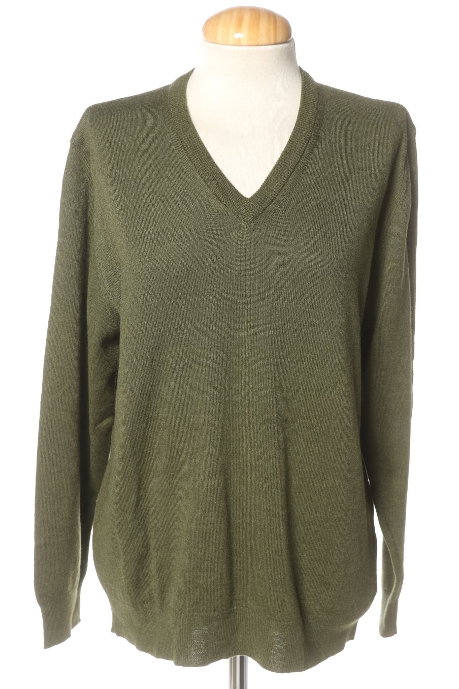 Pull Decrillon de la taille M, de couleur vert