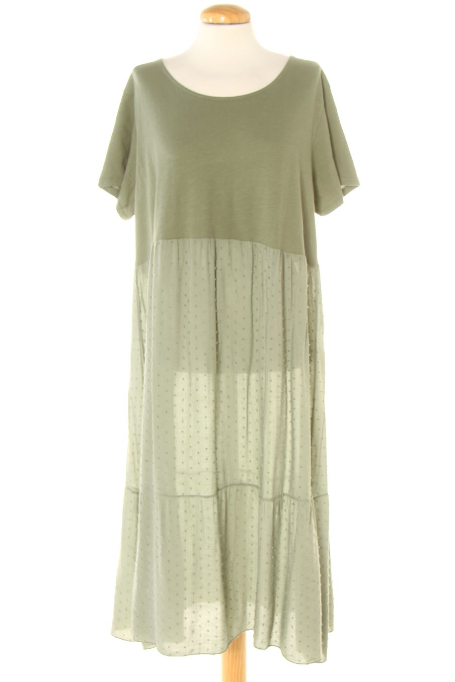 Einfaches Kleid von LUANA Größe XL, Farbe Grün, für