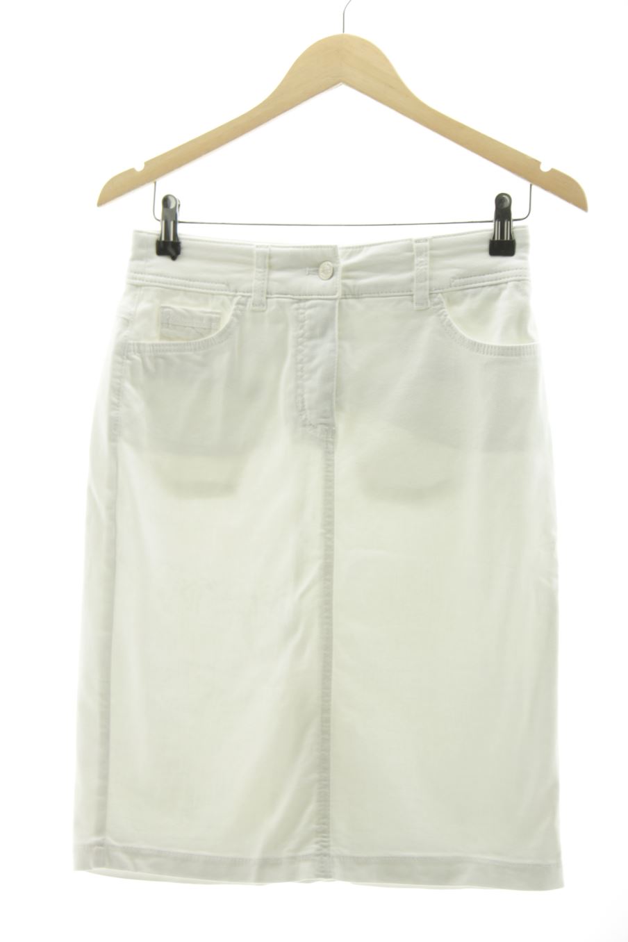 Aufwändiger Rock von Gerry Weber Größe S, Farbe Weiss, für