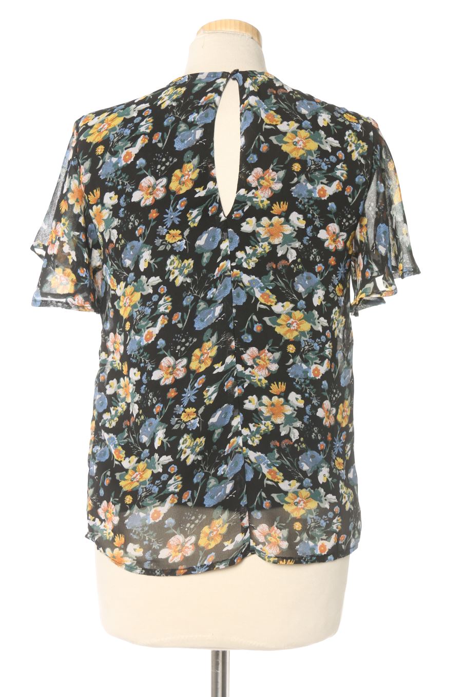 Blouse à manches courtes Pieces de la taille XS, de couleur fleurs