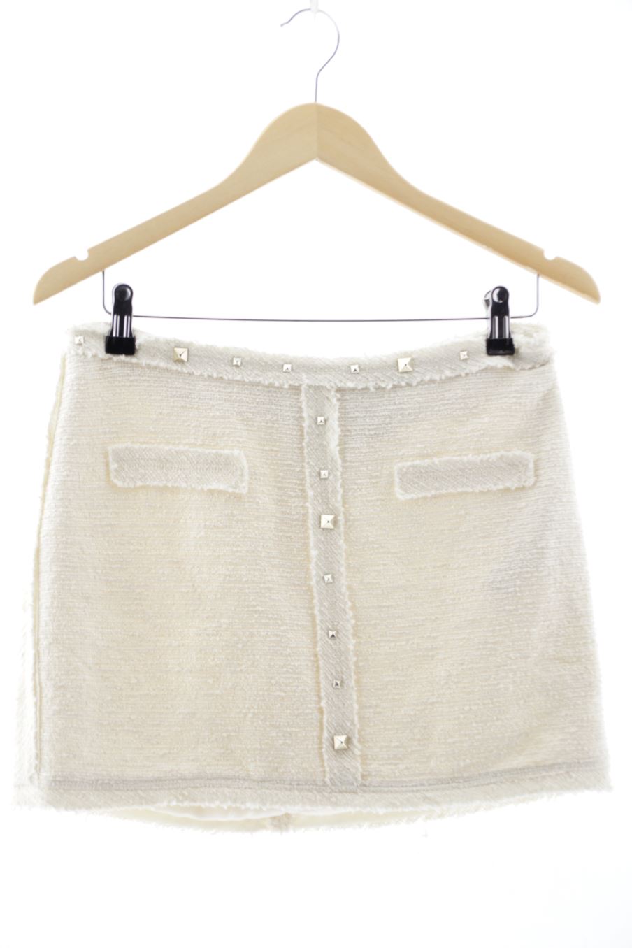 Falda de Zara de la talla S, de color beige