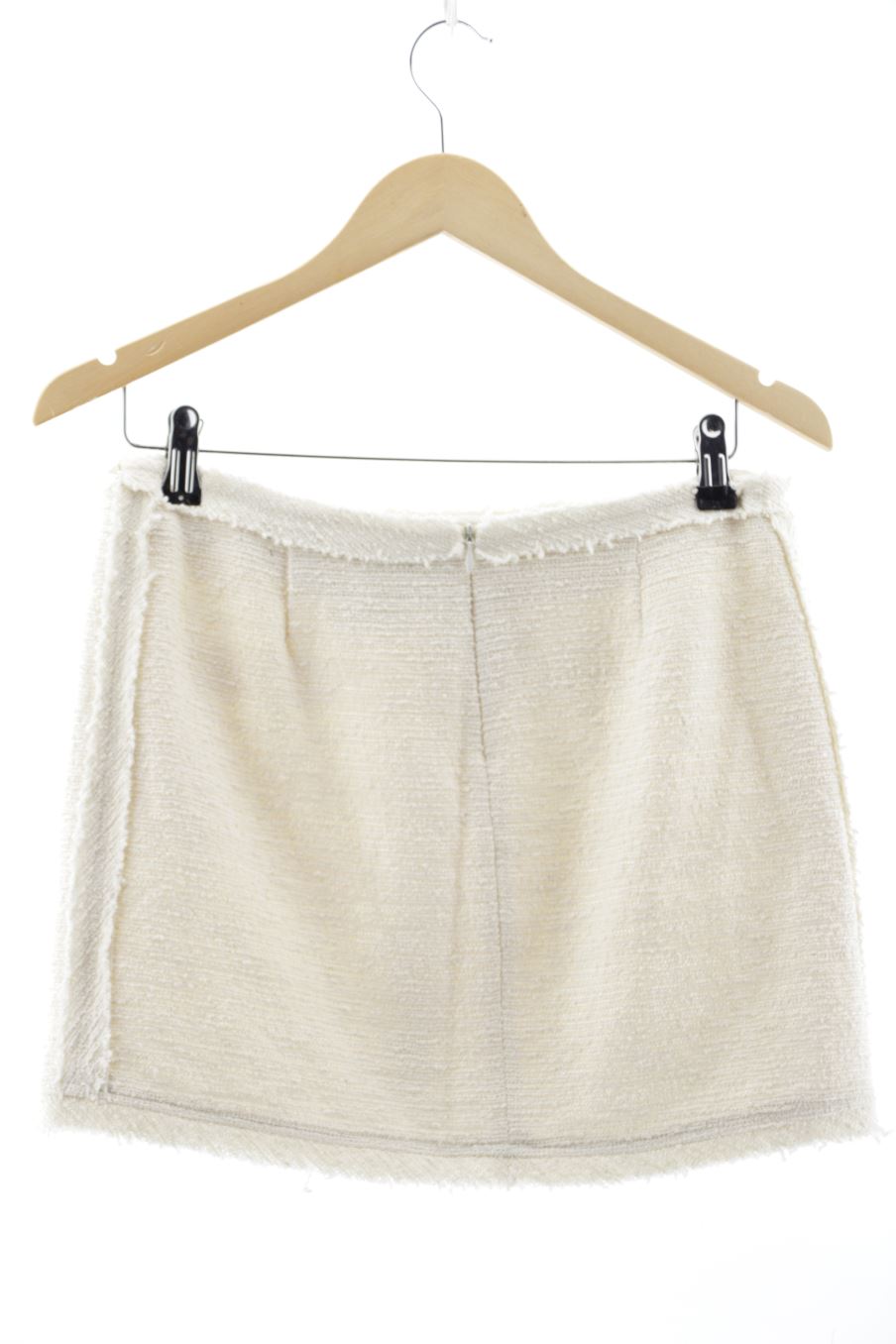 Falda de Zara de la talla S, de color beige