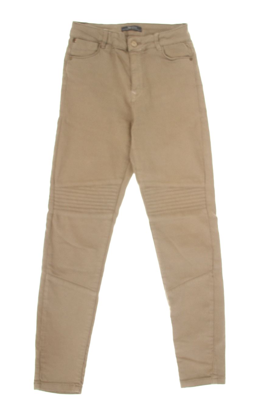 Vaqueros de Bershka de la talla 34, de color beige de ropa vaquera