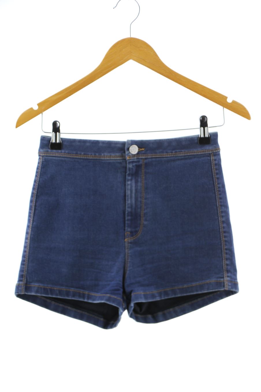 Shorts Pull & Bear de la taille 36, de couleur bleu marine de denim