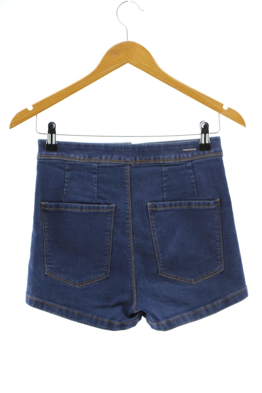 Shorts Pull & Bear de la taille 36, de couleur bleu marine de denim