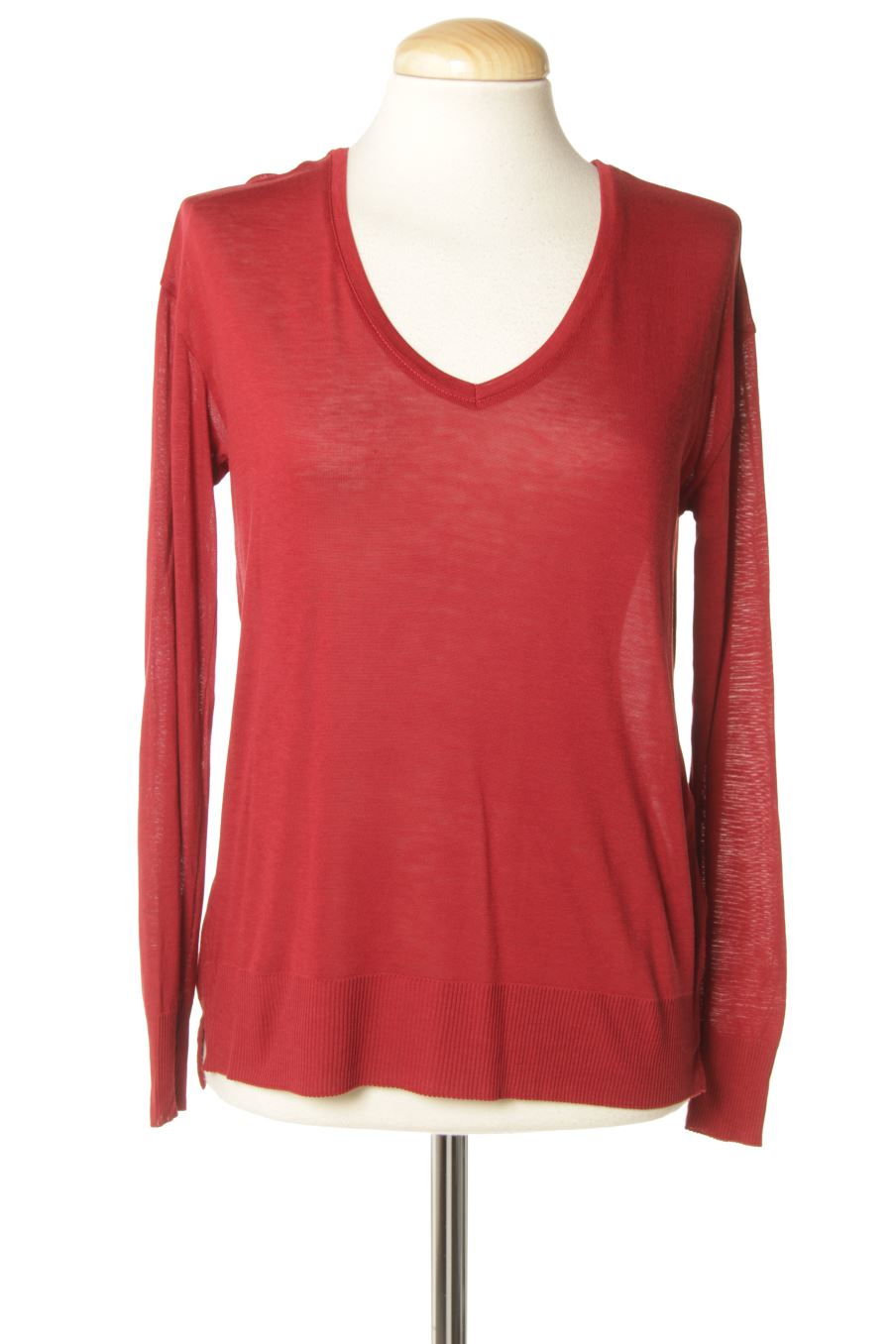 T-shirt à manches longues Comptoir des Cotonniers de la taille M, de couleur bordeaux