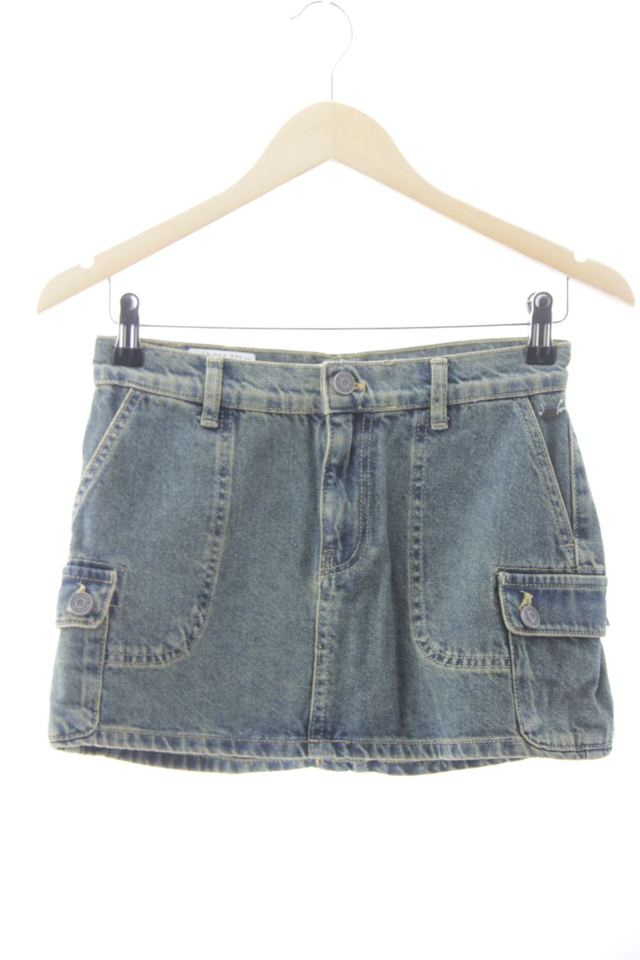 Falda de Pull & Bear de la talla XS, de color azul de ropa vaquera