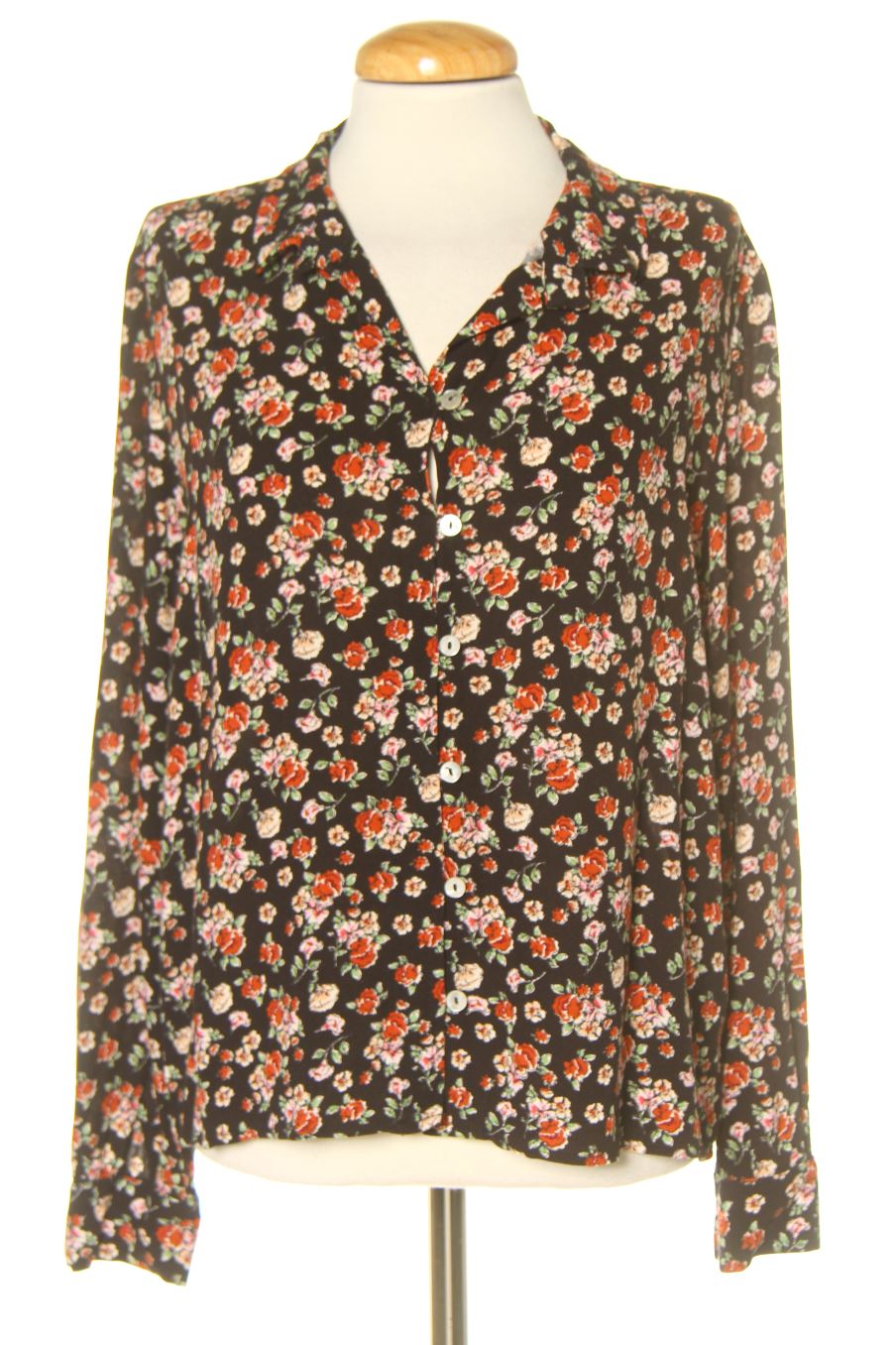 Blouse à manches longues Mango de la taille M, de couleur fleurs