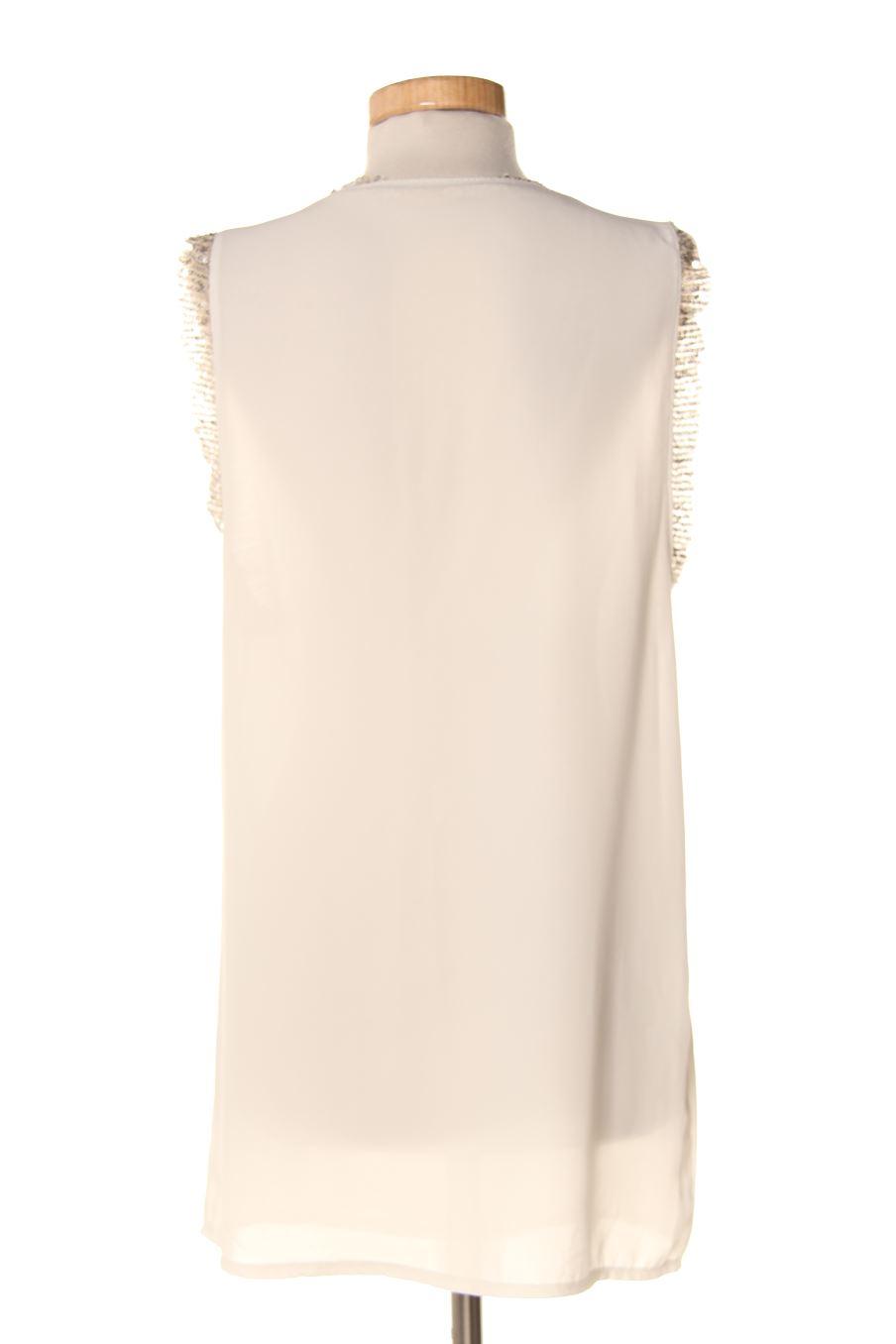 Blusa de manga corta de PERCENTIL de la talla M, de color blanco