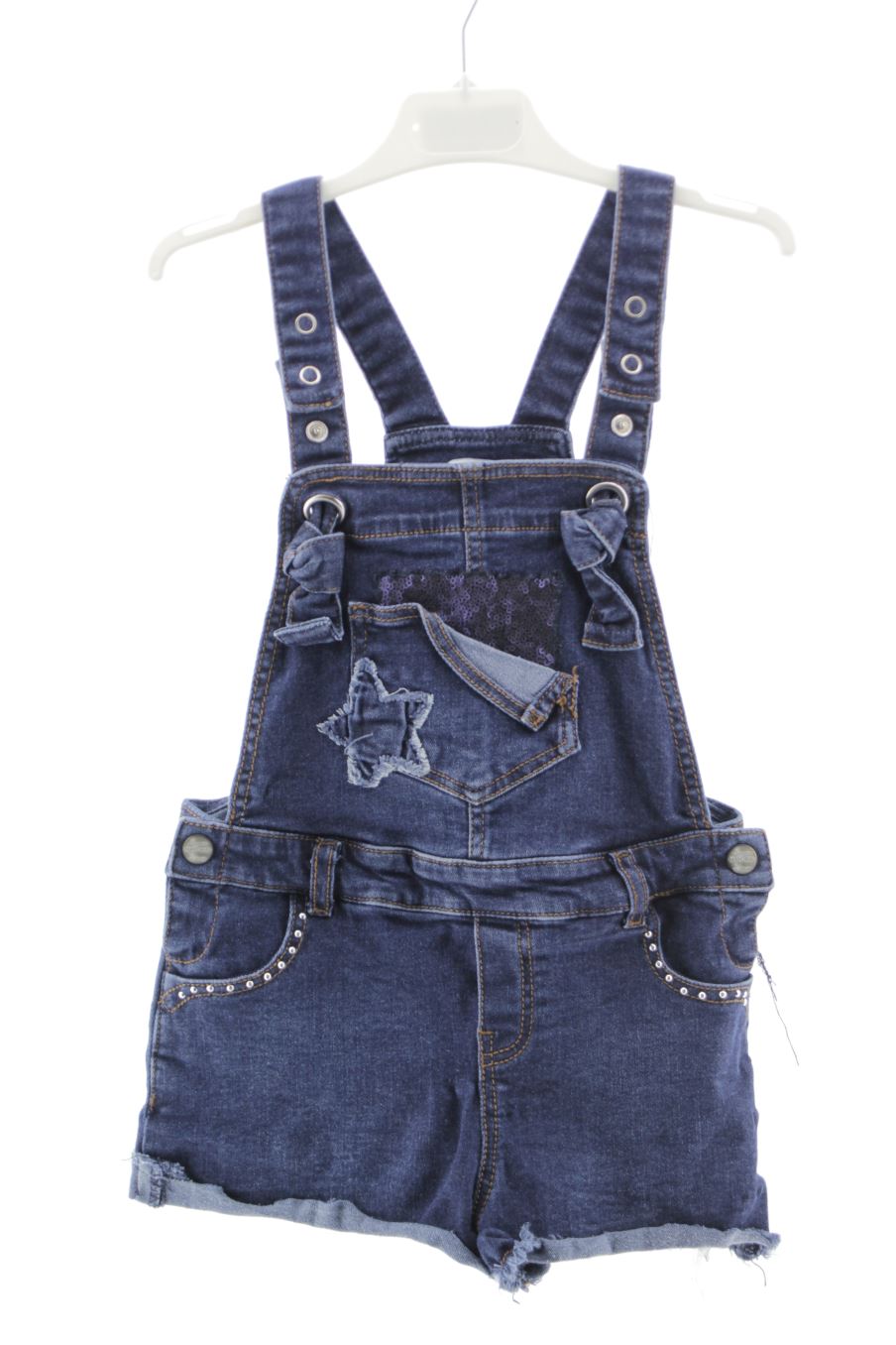 Pantalones de peto de Mayoral de la talla 7 años de denim