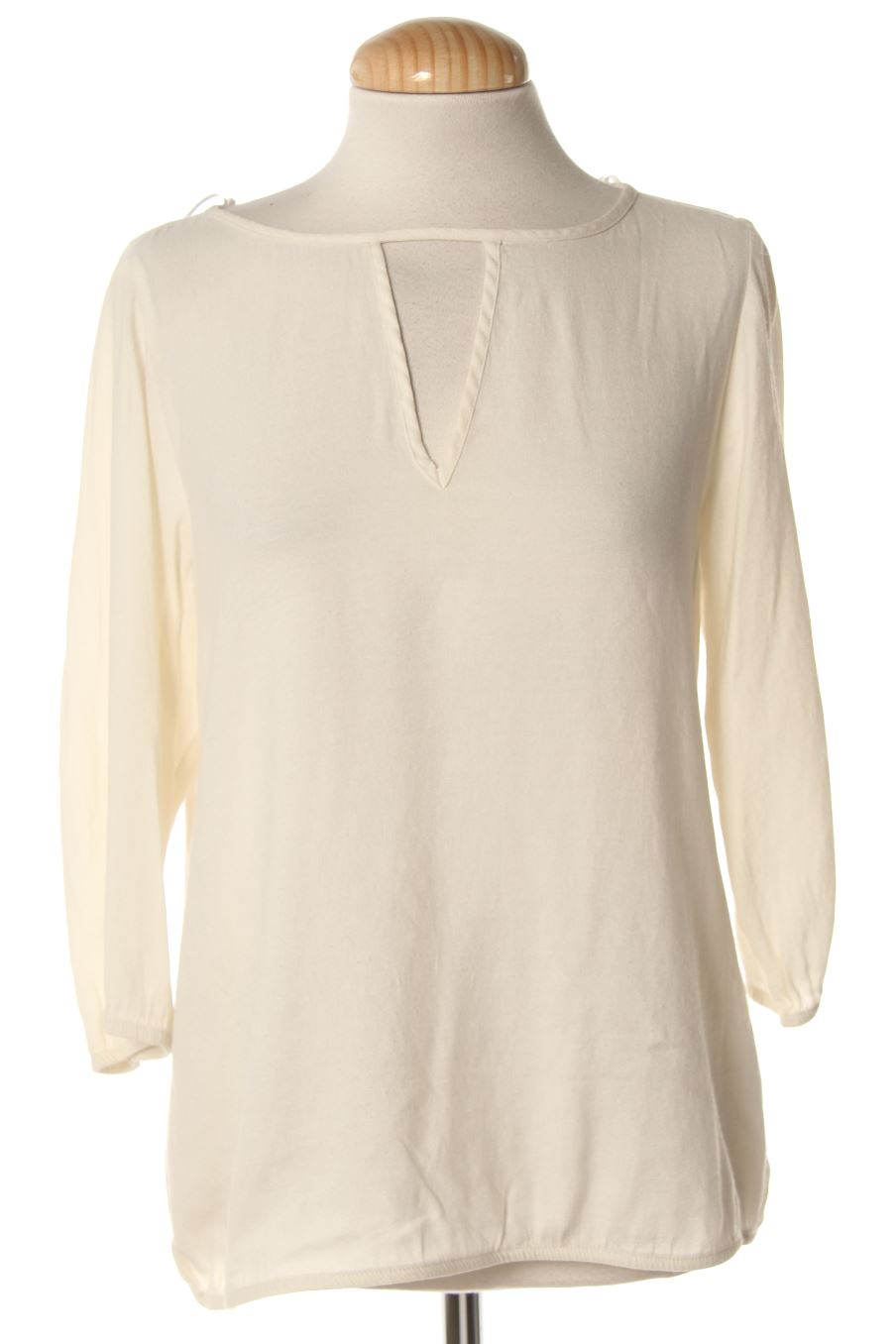 Blusa a maniche lunghe de Zara de la talla S, de color beige