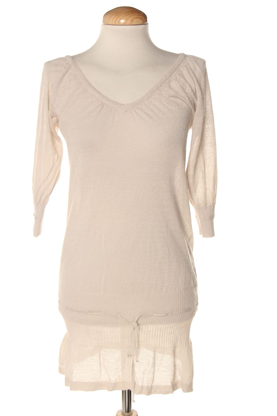Vestido casual de Mango de la talla S, de color beige