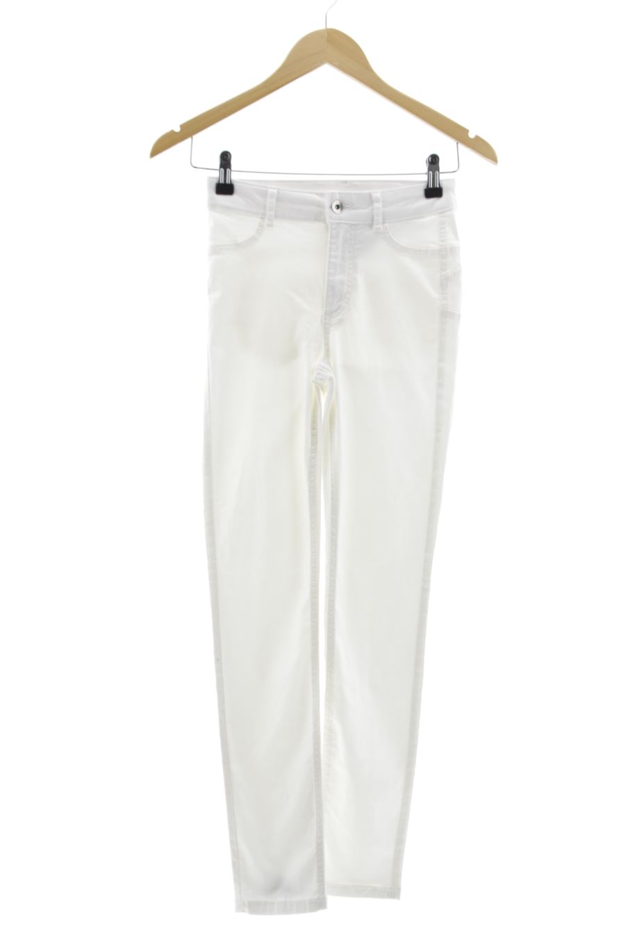 Jeans Calzedonia de la taille XS, de couleur blanc de denim